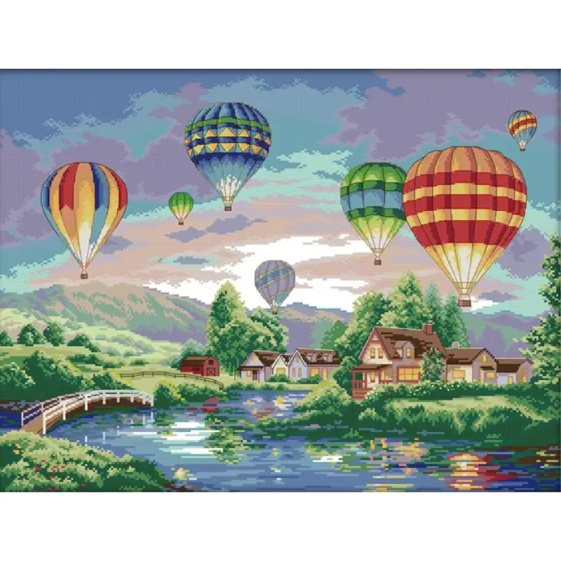 Home Textiles Discount - Kolorowe balony na gorące powietrze Zestaw