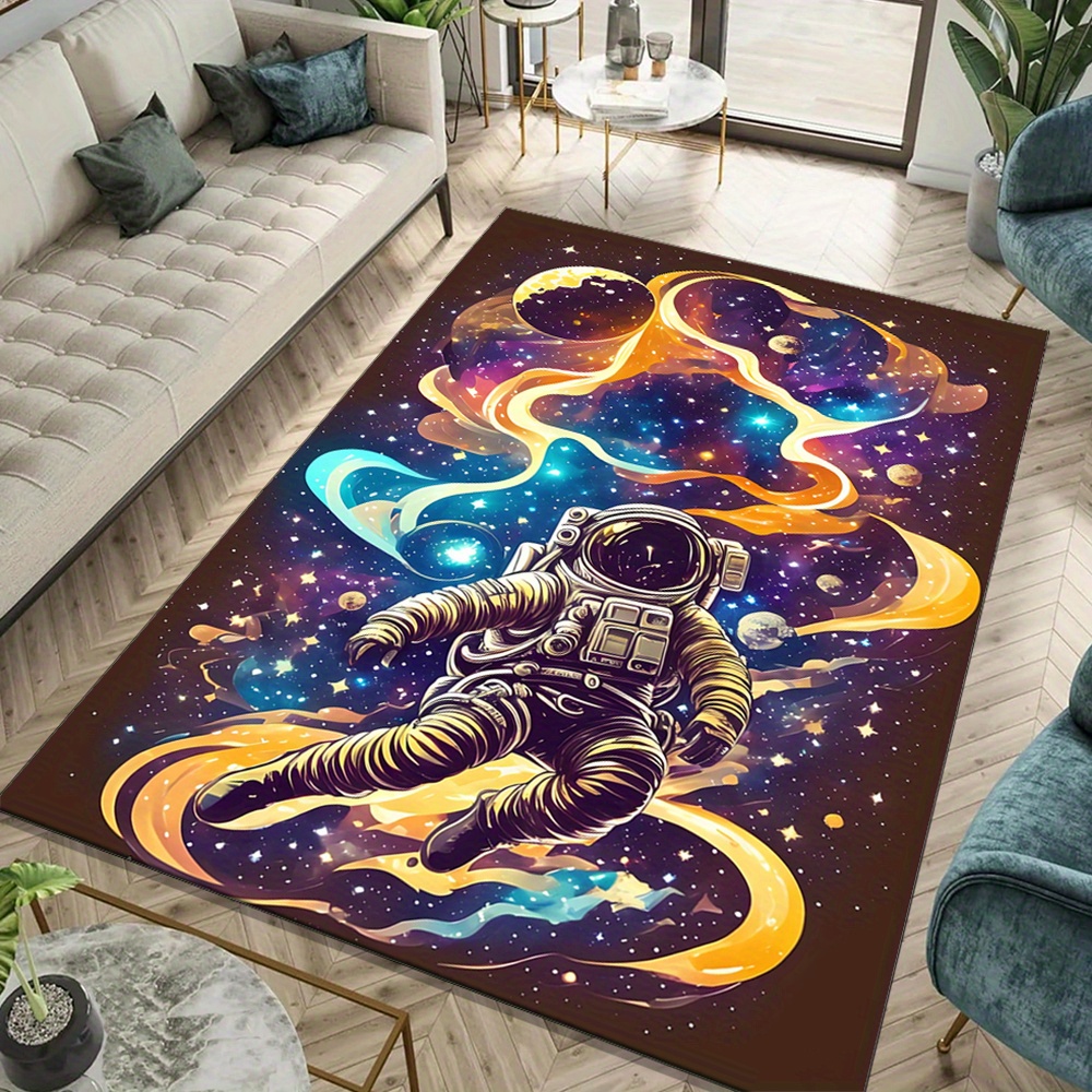 Galaxy Home Textiles - Dywan Kosmonauta – Poliestrowy Dywan z