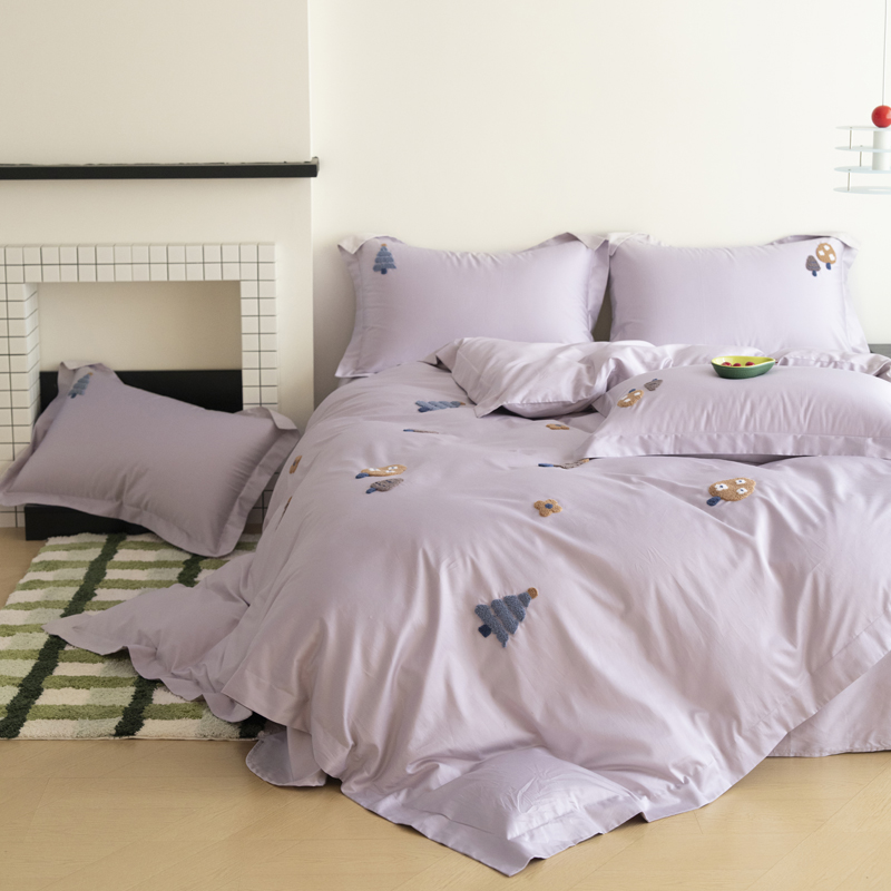 Home Textiles Towel Set - Luksusowy zestaw pościeli z haftem w