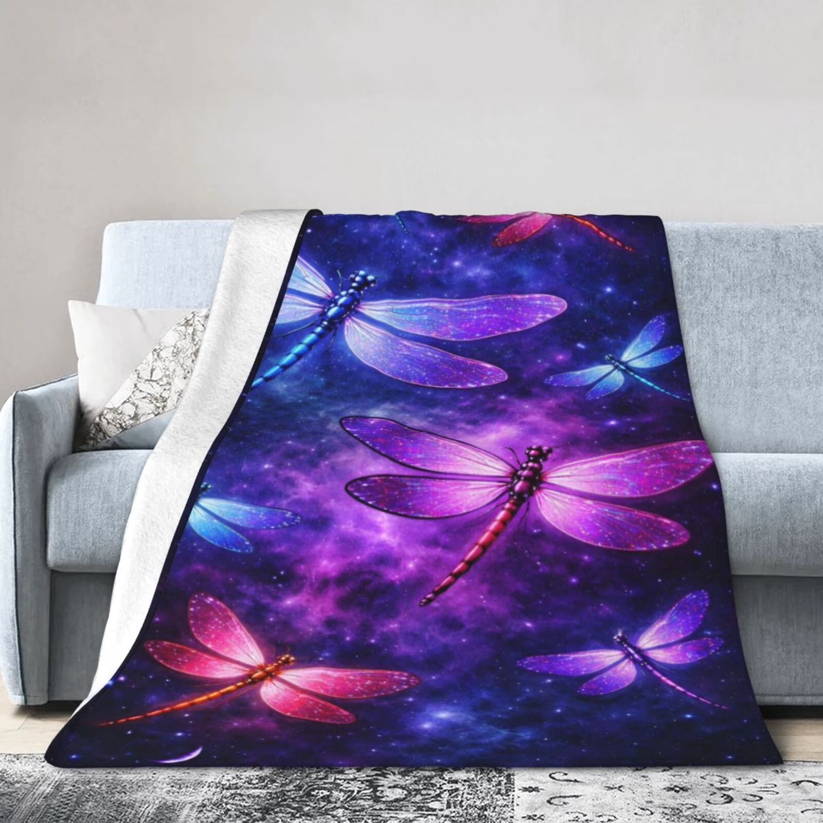 Koc z flaneli z motywem kosmic – Galaxy Home Textiles recenzja i cena