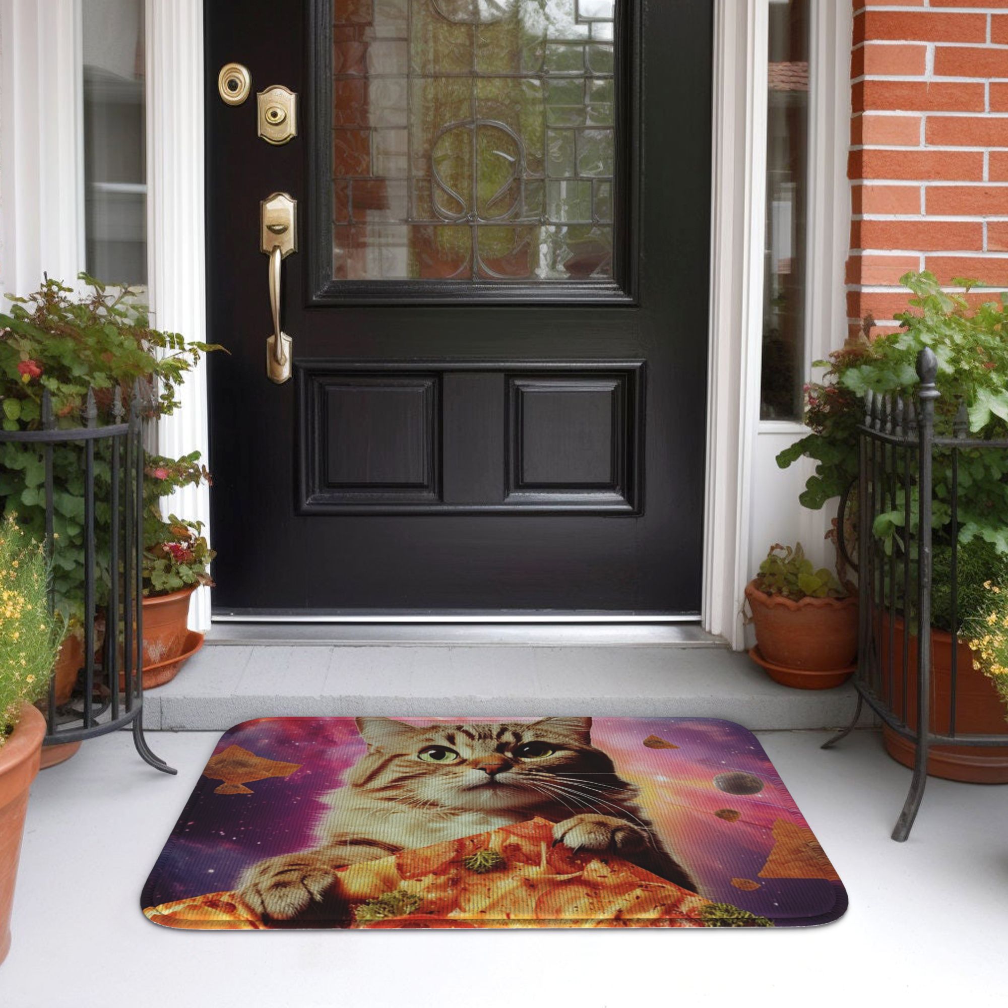 Mata pod drzwi z motywem kota, – Galaxy Home Textiles recenzja i cena