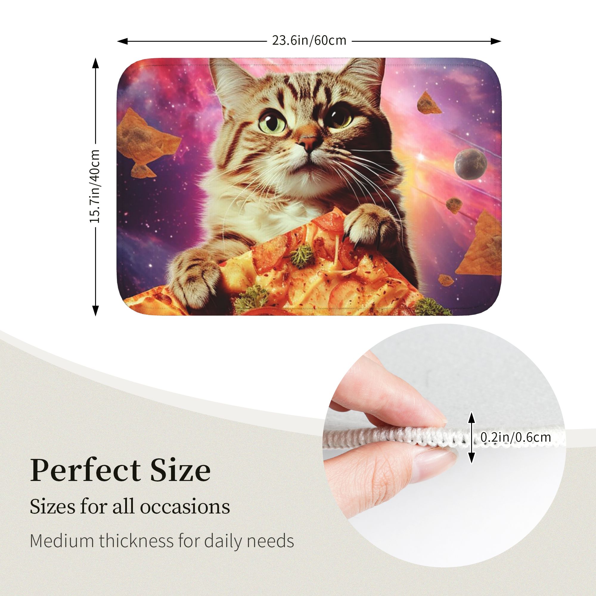 Mata pod drzwi z motywem kota, – Galaxy Home Textiles recenzja i cena