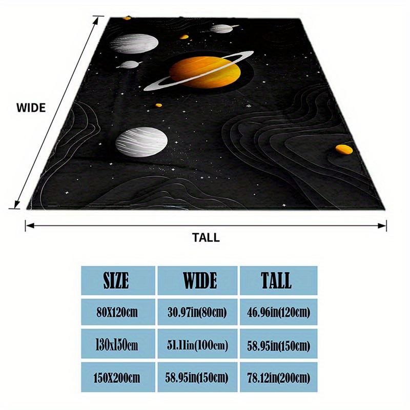 Koc flanelowy z motywem kosmos – Galaxy Home Textiles recenzja i cena