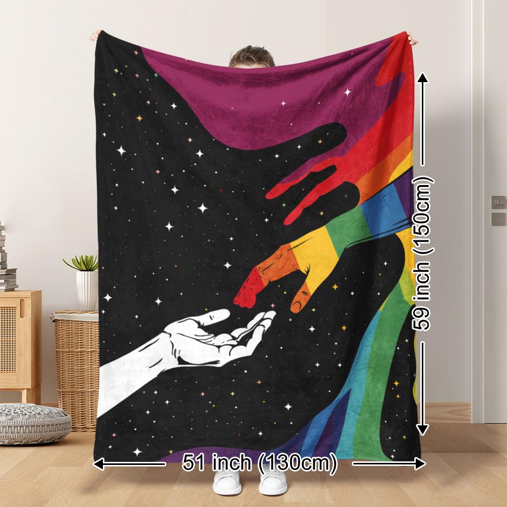 Kolorowy koc flanelowy z nadru – Galaxy Home Textiles recenzja i cena