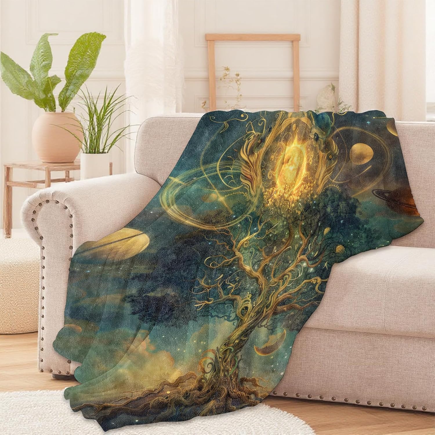 Koc Kosmiczne Drzewo galaktyka – Galaxy Home Textiles recenzja i cena