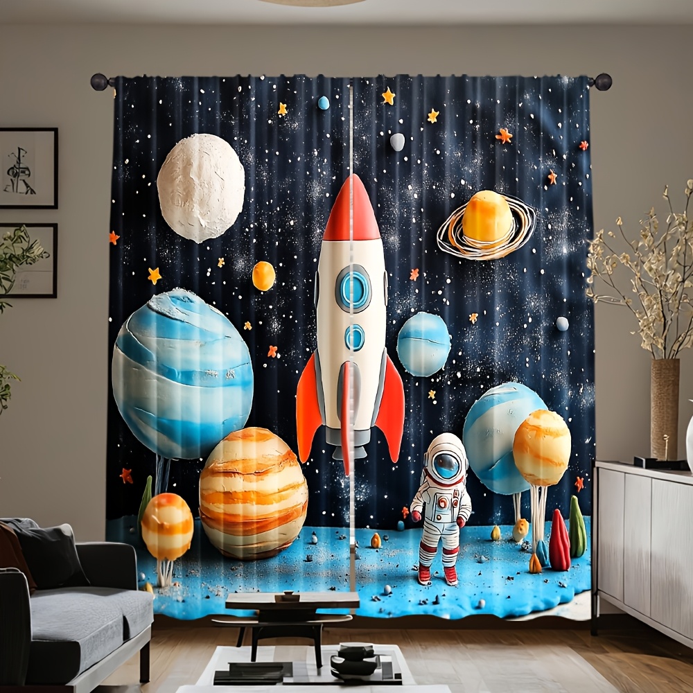 Zasłona z motywem kosmicznej r – Galaxy Home Textiles recenzja i cena