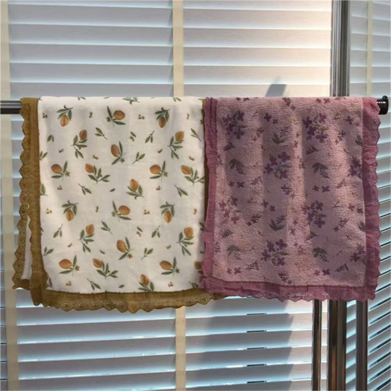 Ręcznik dla par z koronką w kw – Home Textiles Towel Set recenzja i cena