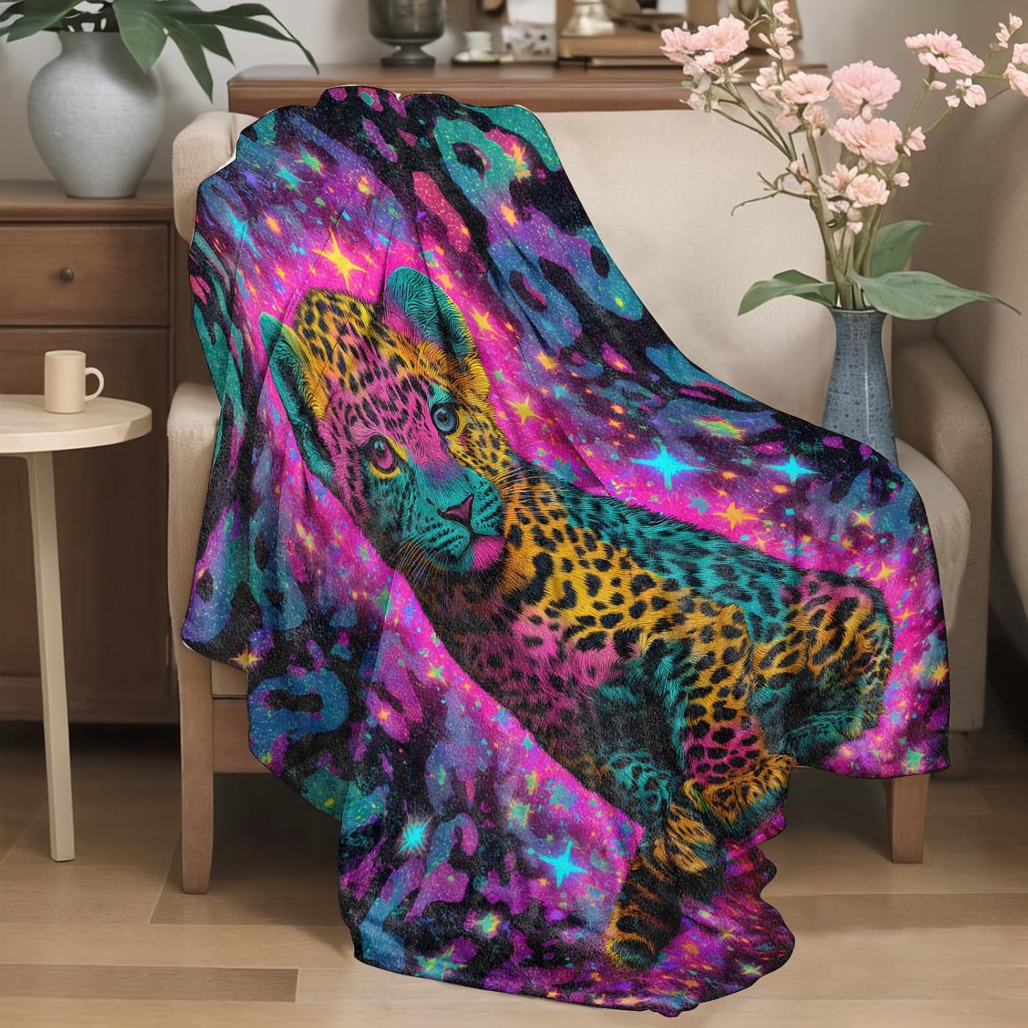 Koc Galaxy Leopard, kolorowy w – Galaxy Home Textiles recenzja i cena