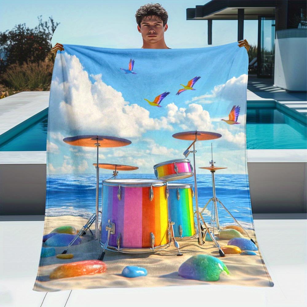 Jasny, plażowy wzór zestawu pe – Home Textiles Towel Set recenzja i cena