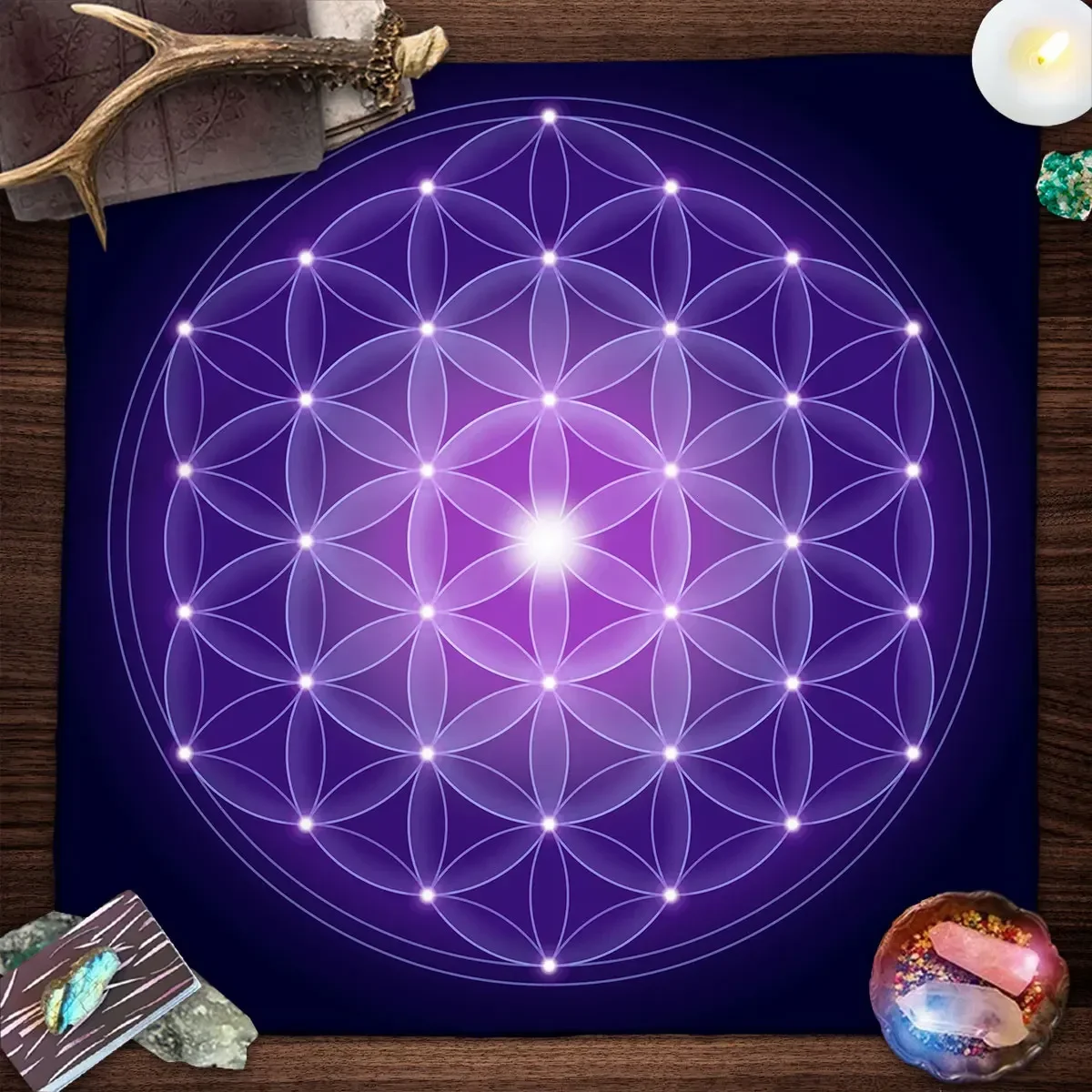 Mandala Kwiat Życia Tarot Obru – Galaxy Home Textiles recenzja i cena